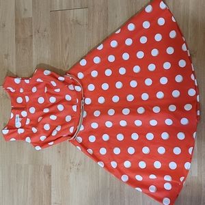 Size 8 Dressbarn Orande PolkaDot Dress EUC
